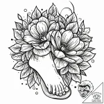 Tattoo design a minimalist floral design on t… – style Jaeger Mini – tattoo sketch (18.11.2025 03:22)
