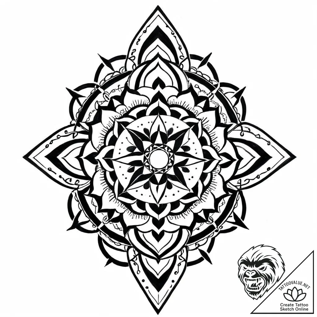 Tattoo sketch, broken chains falling away fro... - style Jaeger Mini - tattoo sketch (18.11.2025 03:35)