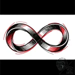 Infinity symbol intertwined with a wedding ba… – style Flux Inscriptions – tattoo sketch (18.11.2025 03:53)
