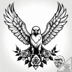 ястреб, artistic tattoo sketch, chicano tatto… – style Jagger Old – tattoo sketch (18.11.2025 04:14)