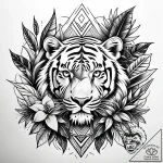 Tat tattoo sketch, animals of the jungle in a… – style Jaeger Simple – tattoo sketch (18.11.2025 04:56)