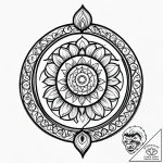 Tattoo sketch a zodiac symbol with a tiny, co… – style Jagger Old – tattoo sketch (18.11.2025 05:14)