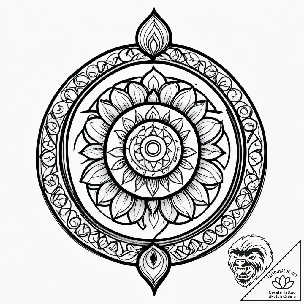 Tattoo sketch a zodiac symbol with a tiny, co... - style Jagger Old - tattoo sketch (18.11.2025 05:14)