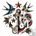 Tattoo design an abstract representation of s… – style Flux Inscriptions – tattoo sketch (18.11.2025 05:17)