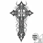 Pillar cracked by celestial flame, artistic t… – style Jaeger Mini – tattoo sketch (18.11.2025 05:35)