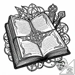 Tat tattoo sketch, leather-bound spellbook op… – style Jaeger Mini – tattoo sketch (18.11.2025 05:46)
