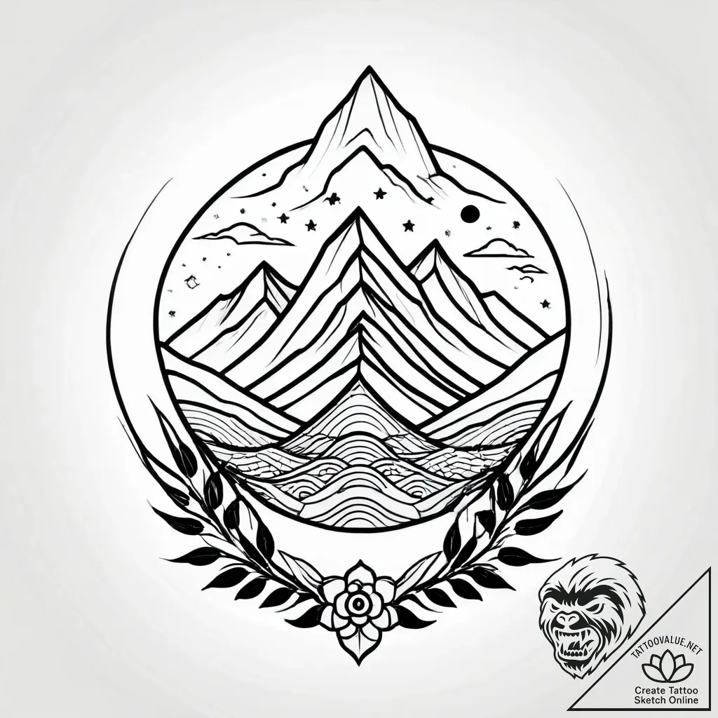 Tattoo design a minimalist tattoo of a heartb... - style Jagger Old - tattoo sketch (18.11.2025 05:50)