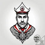 Tattoo sketch, boss baby serious face with ti… – style Jagger Old – tattoo sketch (18.11.2025 06:26)