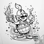 Tattoo sketch, asterix throwing magic potion… – style Jaeger Simple – tattoo sketch (18.11.2025 06:32)