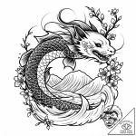 хорек, concept art for tattoo, on a clean whi… – style Jaeger Mini – tattoo sketch (18.11.2025 06:46)