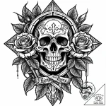 р“сђсѓрїрїр° 9: gaming quotes & text-based (р… – style Jaeger Mini – tattoo sketch (18.11.2025 07:47)