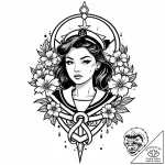 Tat tattoo sketch, abstract black ink splash… – style Jaeger Mini – tattoo sketch (18.11.2025 08:10)