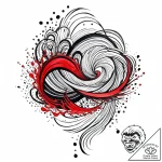 Tattoo design an abstract ripple effect from… – style Jaeger Mini – tattoo sketch (18.11.2025 09:14)