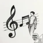 Tattoo sketch a musical note on one partner,… – style Flux Inscriptions – tattoo sketch (18.11.2025 09:32)