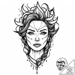 Eskiz.to, tattoo sketch, mater with rust and… – style Jaeger Mini – tattoo sketch (18.11.2025 09:38)