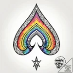 р сѓрѕр° р р°рґсѓрір° (rainbow, road, joy, un… – style Jagger Old – tattoo sketch (18.11.2025 09:41)