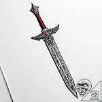 Tattoo design a generic fantasy sword with or… – style Jaeger Simple – tattoo sketch (18.11.2025 10:10)