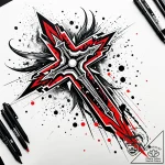 Tattoo design a nebula in the shape of a powe… – style Jaeger Simple – tattoo sketch (18.11.2025 12:14)