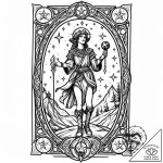 Tarot card: the fool, the star, concept art f… – style Jaeger Mini – tattoo sketch (18.11.2025 12:17)