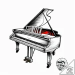 A close-up of the keys of a vintage, well-use… – style Jagger Old – tattoo sketch (18.11.2025 15:41)