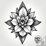 нарцисс, ink illustration for tattoo, black a… – style Jagger Old – tattoo sketch (18.11.2025 19:25)