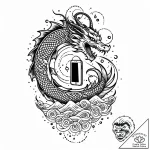 Tat tattoo sketch, influencer silhouette with… – style Jaeger Mini – tattoo sketch (18.11.2025 20:25)