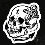 Memento mori (still life with a skull), tatto… – style Flux Inscriptions – tattoo sketch (18.11.2025 22:25)