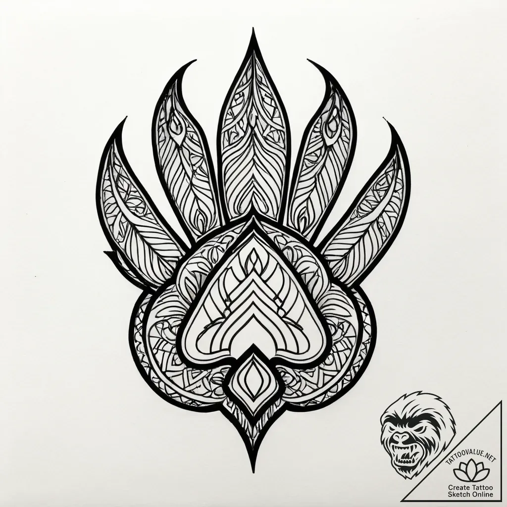 лапа медведя, tattoo flash sheet design, deta... - style Jagger Old - tattoo sketch (18.11.2025 23:25)