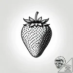 A macro shot of the surface of a strawberry,… – style Jagger Old – tattoo sketch (19.11.2025 02:05)