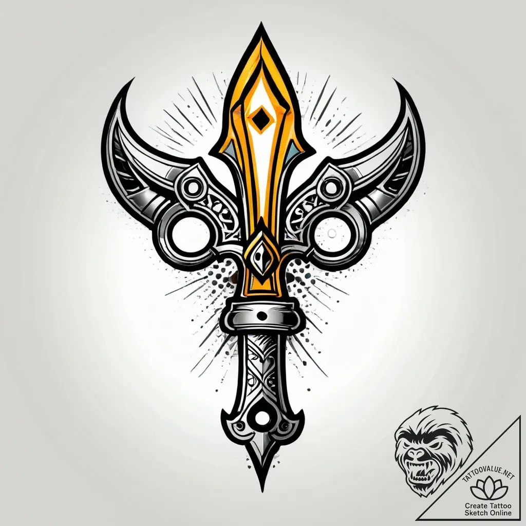 Tat tattoo sketch, crossed wrench and screwdr... - style Jagger Old - tattoo sketch (19.11.2025 07:24)