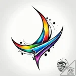 бумеранг, concept art for tattoo, watercolor… – style Jagger Old – tattoo sketch (19.11.2025 08:45)