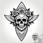 Tattoo sketch a stylized surfboard on one, a… – style Jagger Old – tattoo sketch (19.11.2025 10:04)