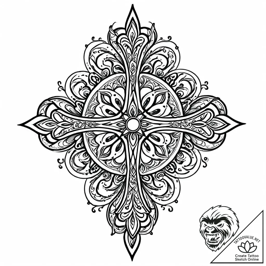 Tattoo sketch a ripple effect, representing i... - style Jaeger Mini - tattoo sketch (19.11.2025 15:05)