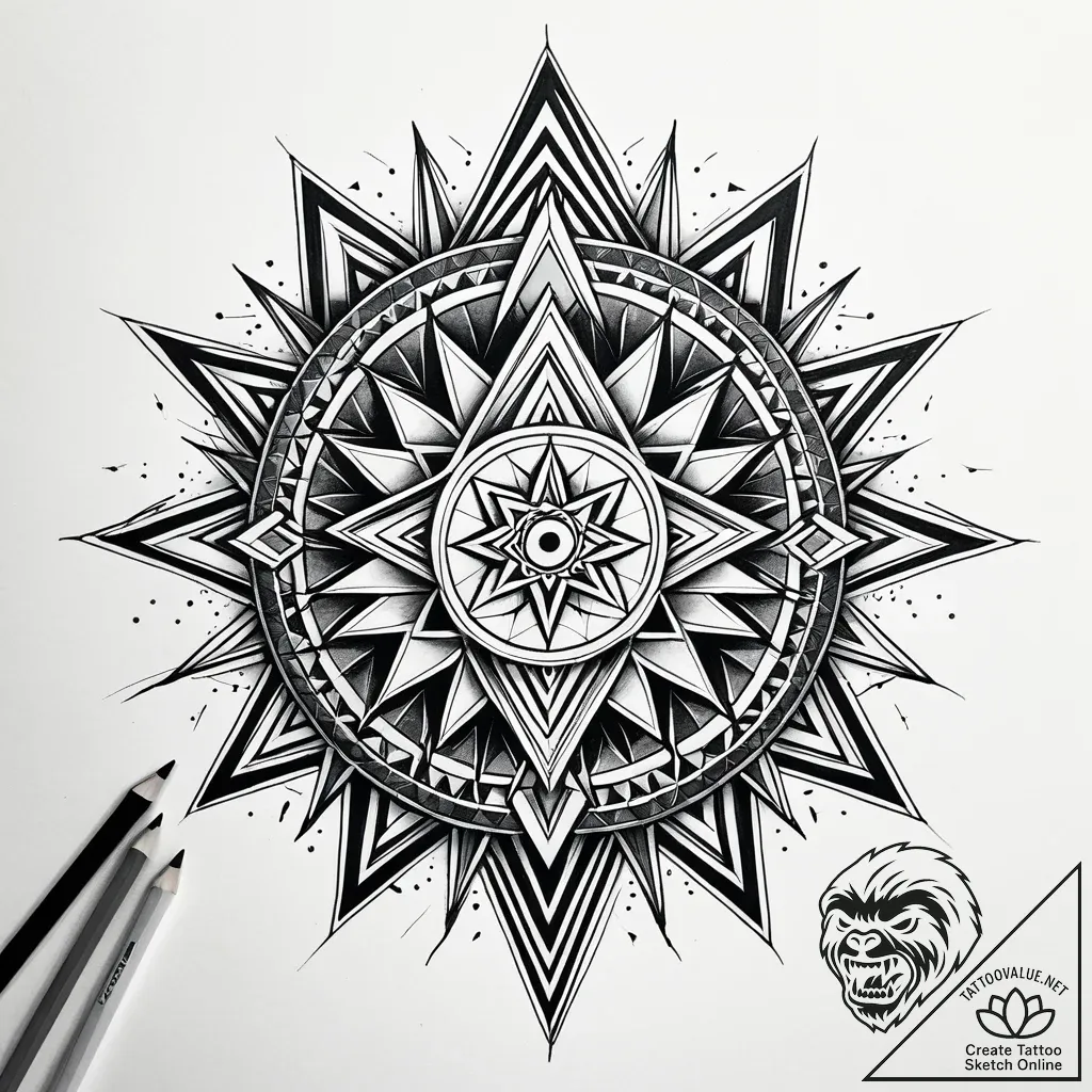 Tat tattoo sketch, punk rocker with spiked le... - style Jaeger Simple - tattoo sketch (19.11.2025 16:05)
