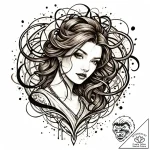 The chaotic beauty of a painter’s messy, pain… – style Jaeger Mini – tattoo sketch (20.11.2025 00:05)