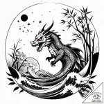 Ghostly samurai warrior fading into a bamboo… – style Jagger Old – tattoo sketch (20.11.2025 00:25)