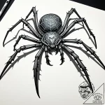 Tattoo sketch, other mother’s spider legs wra… – style Jaeger Simple – tattoo sketch (20.11.2025 06:24)