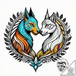 Tattoo sketch a stylized ‘spirit animal’ for… – style Jagger Old – tattoo sketch (20.11.2025 08:25)