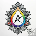 89. tattoo design: a minimalist “treba” rune,… – style Jaeger Simple – tattoo sketch (20.11.2025 09:04)