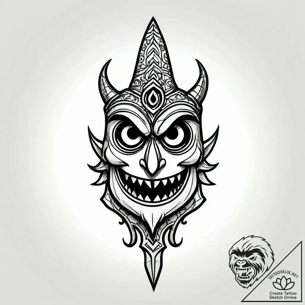 гадкий я (despicable me, 2010), tattoo sketch... - style Jagger Old - tattoo sketch (20.11.2025 11:05)