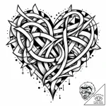 Tattoo design a geometric heart, composed of… – style Jaeger Mini – tattoo sketch (20.11.2025 14:45)