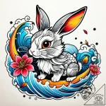 Tattoo sketch, thumper the rabbit with playfu… – style Jaeger Simple – tattoo sketch (20.11.2025 15:45)