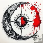 Tattoo sketch a moon phase where each phase i… – style Jaeger Simple – tattoo sketch (20.11.2025 17:05)