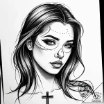 Tattoo sketch a memorial portrait in a realis… – style Jaeger Simple – tattoo sketch (20.11.2025 18:04)