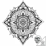 Tattoo design: a geometrical mandala incorpor… – style Jaeger Mini – tattoo sketch (21.11.2025 01:05)