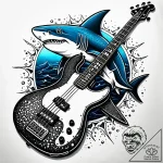Tat tattoo sketch, electric bass guitar shape… – style Jaeger Simple – tattoo sketch (21.11.2025 04:45)