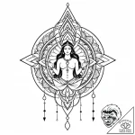 Tattoo sketch aquarius’s water-bearer with a… – style Jaeger Mini – tattoo sketch (21.11.2025 18:04)