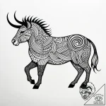 Tattoo design a zodiac animal’s silhouette fo… – style Jaeger Simple – tattoo sketch (22.11.2025 07:05)
