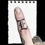 Tattoo design a delicate word or initial on t… – style Flux Inscriptions – tattoo sketch (22.11.2025 08:05)