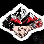 Tattoo sketch a minimalist mountain range spl… – style Flux Inscriptions – tattoo sketch (22.11.2025 17:25)